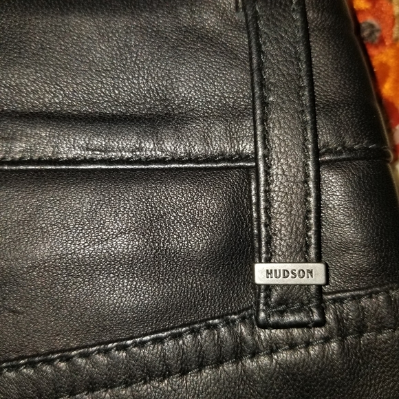 Hudson Suede and leather black mini skirt - Picture 4 of 6